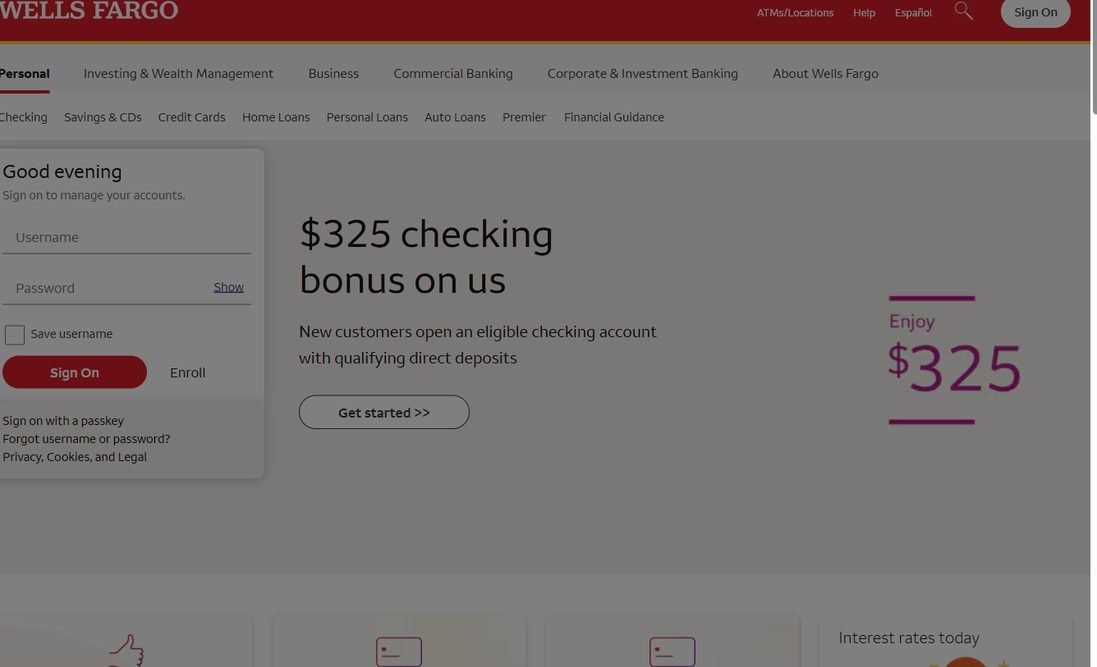 Wells Fargo – wellsfargo.com